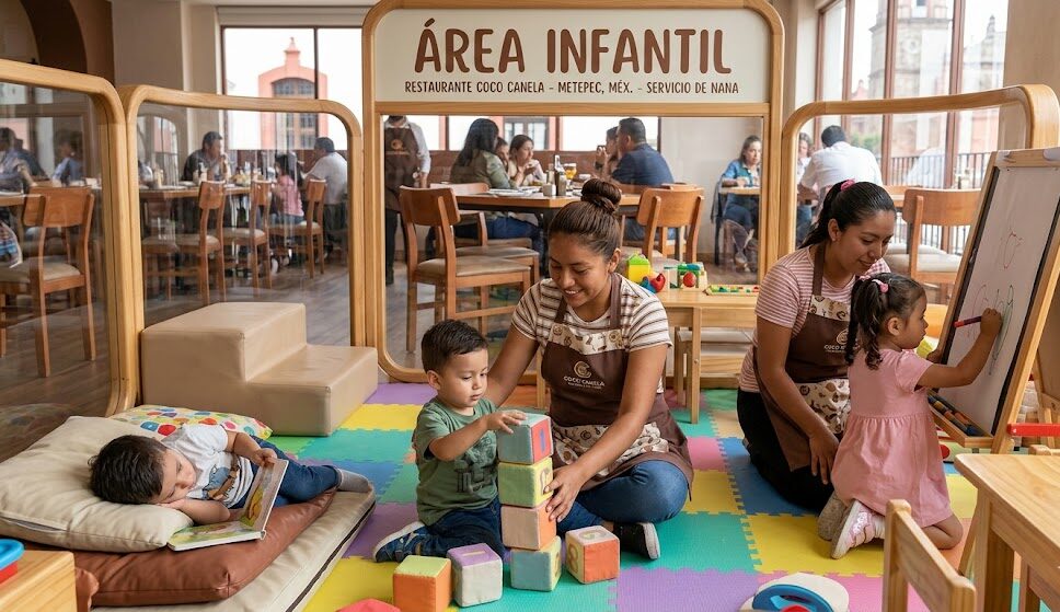 Nana para área infantil en restaurante